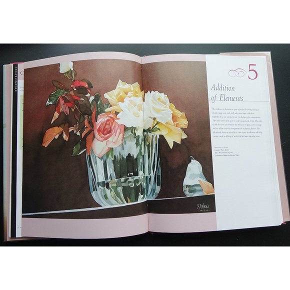 Artists Book, Painting Crystal and Flowers in Watercolor by Susanna Spann, How t - Picture 3 of 6